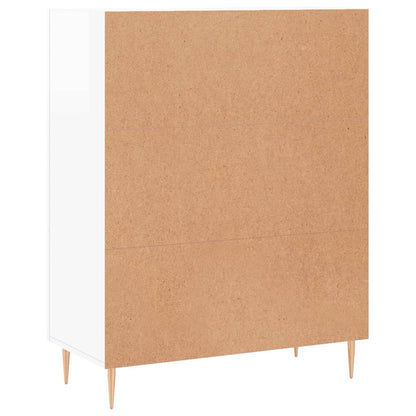 Sideboard 69,5x34x90 cm Engineered Wood High gloss white