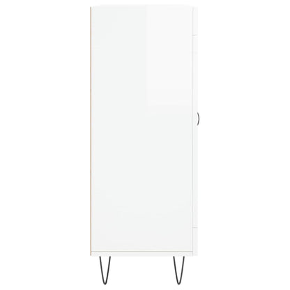 Sideboard 69,5x34x90 cm Engineered Wood High gloss white