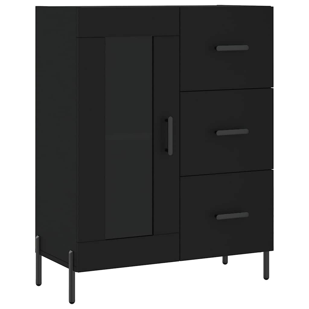 Sideboard 69,5x34x90 cm Engineered Wood Black