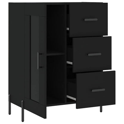 Sideboard 69,5x34x90 cm Engineered Wood Black