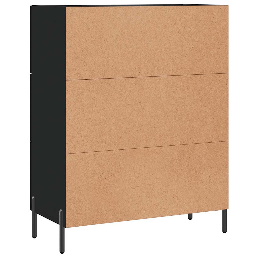 Sideboard 69,5x34x90 cm Engineered Wood Black