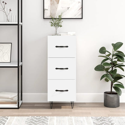 Sideboard 34,5x34x90 cm Engineered Wood White