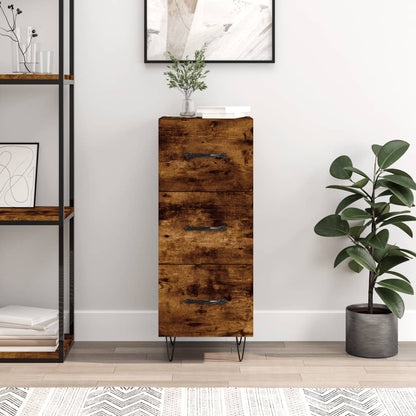 Sideboard 34,5x34x90 cm Engineered Wood Smoked oak