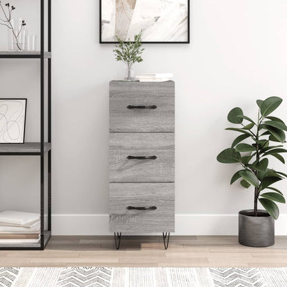 Sideboard 34,5x34x90 cm Engineered Wood Grey sonoma