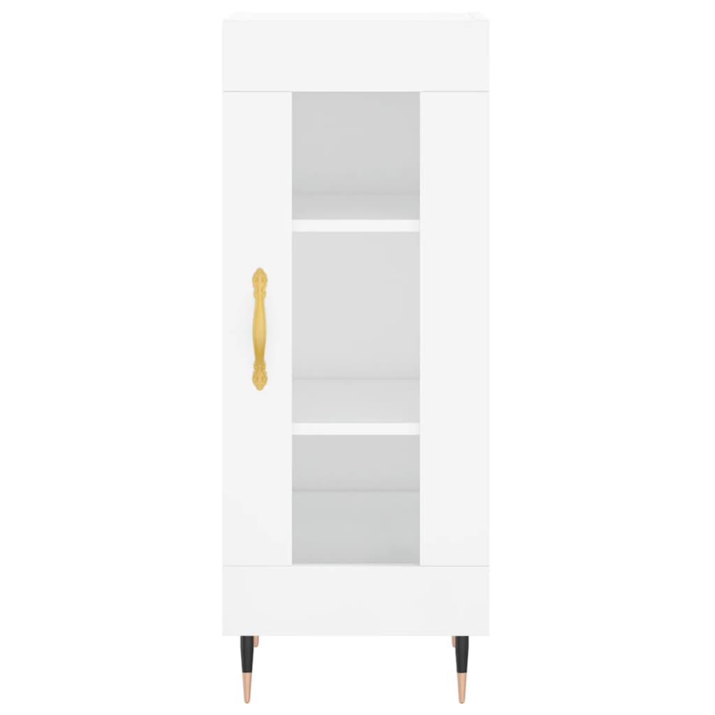 vidaXL Sideboard High Gloss White 34.5x34x90 cm Engineered Wood