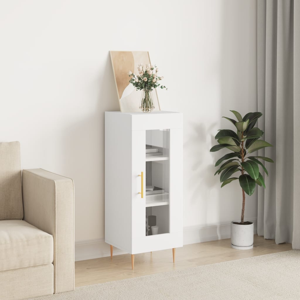 Sideboard 34,5x34x90 cm Engineered Wood White