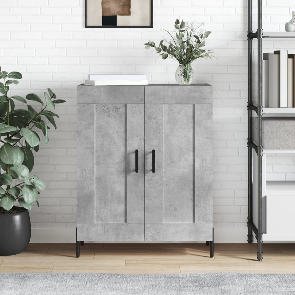 Sideboard 69,5x34x90 cm Engineered Wood Concrete grey