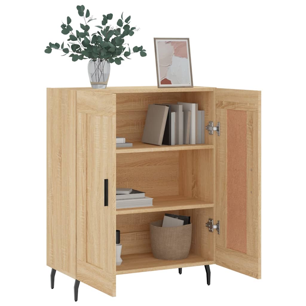 vidaXL Sideboard Sonoma Oak 69.5x34x90 cm Engineered Wood