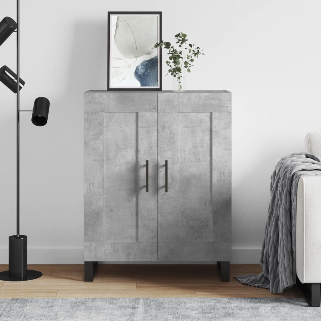Sideboard 69,5x34x90 cm Engineered Wood Concrete grey