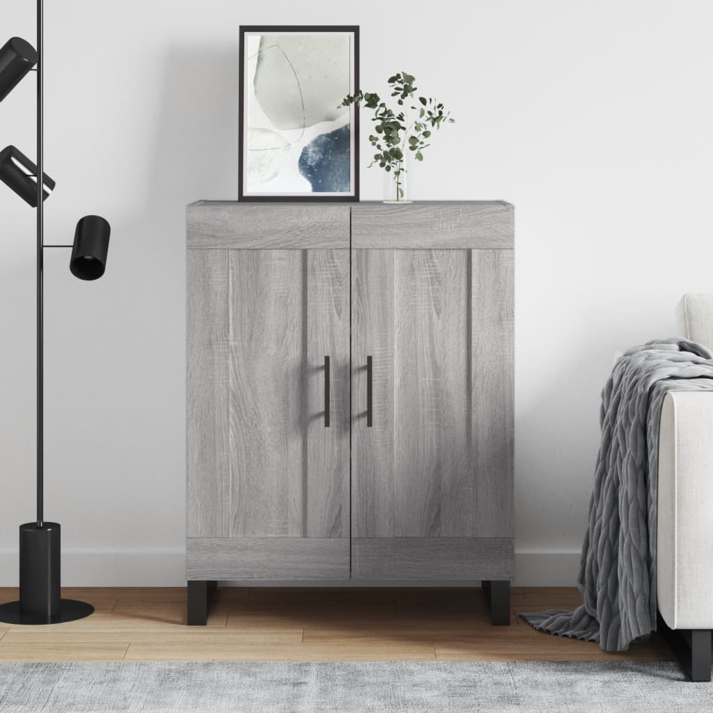 Sideboard 69,5x34x90 cm Engineered Wood Grey sonoma