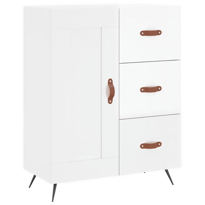 Sideboard 69,5x34x90 cm Engineered Wood High gloss white