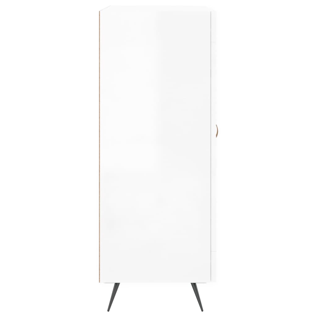 Sideboard 69,5x34x90 cm Engineered Wood High gloss white