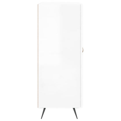 Sideboard 69,5x34x90 cm Engineered Wood High gloss white