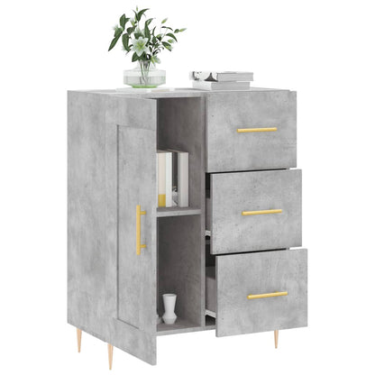 vidaXL Sideboard Concrete Grey 69.5x34x90 cm Engineered Wood