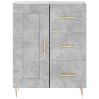 vidaXL Sideboard Concrete Grey 69.5x34x90 cm Engineered Wood