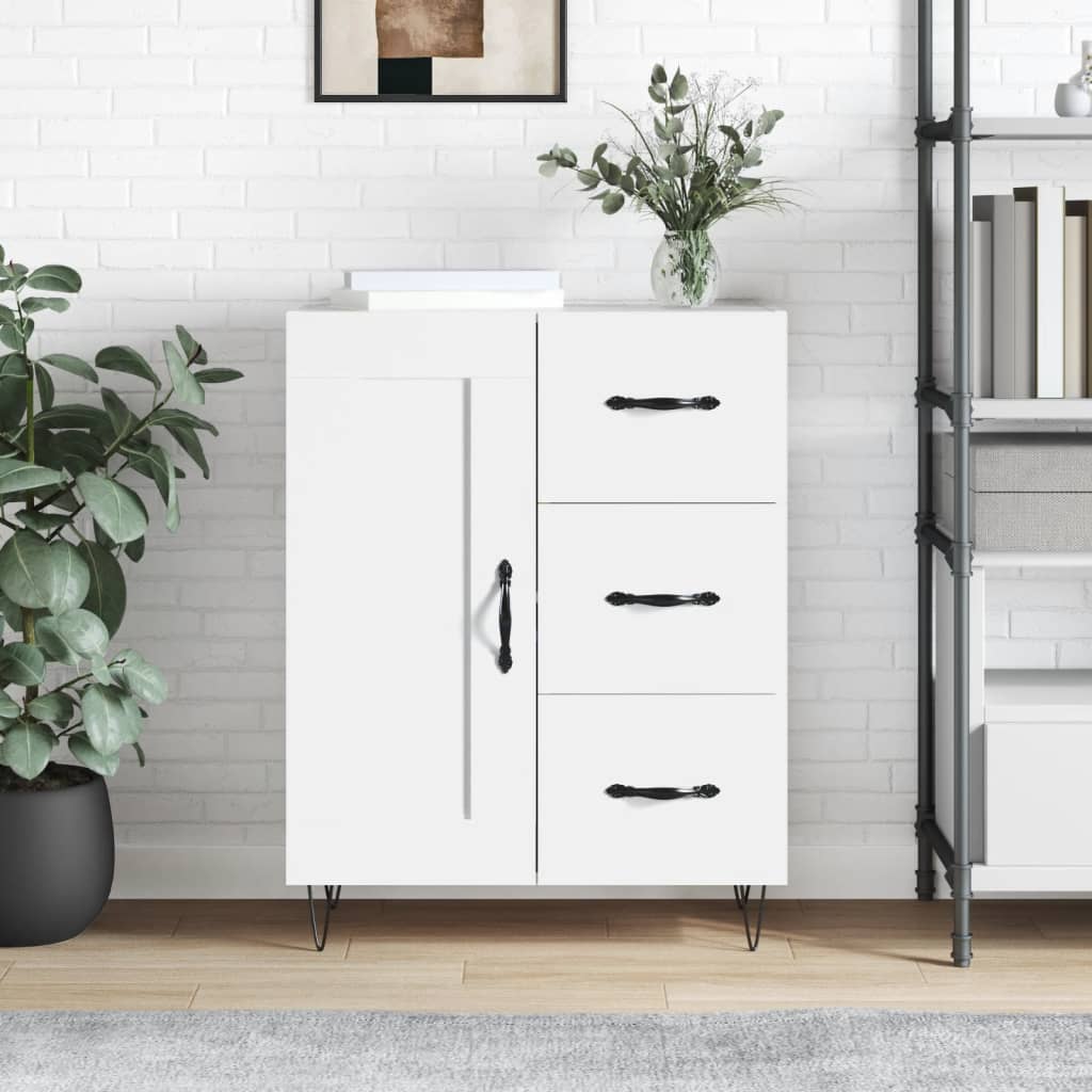 Sideboard 69,5x34x90 cm Engineered Wood White