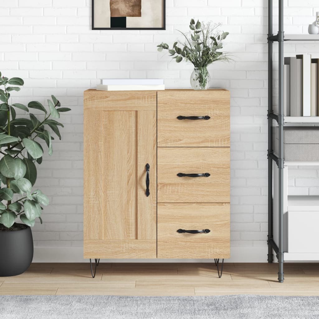 Sideboard 69,5x34x90 cm Engineered Wood Sonoma oak