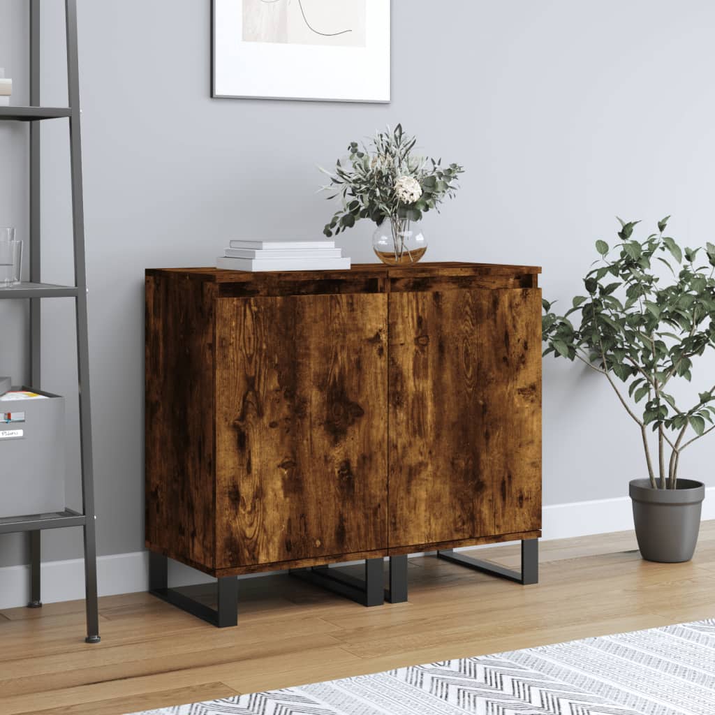 Sideboards 40x35x70 cm Engineered Wood Smoked oak 2
