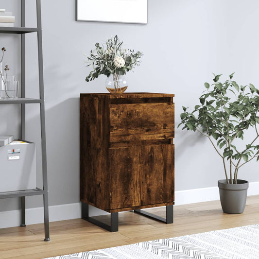 vidaXL Sideboard Smoked Oak 40x35x70 cm Engineered Wood