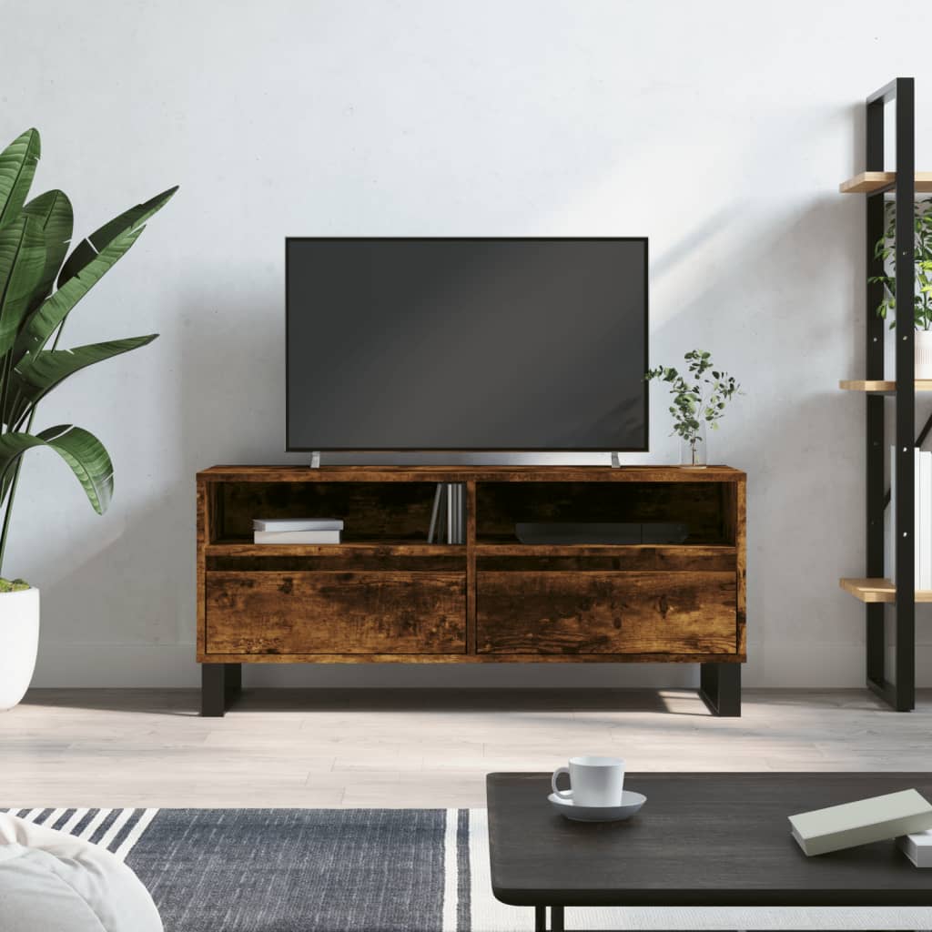 TV Cabinet 100x34,5x44,5 cm Engineered Wood Smoked oak