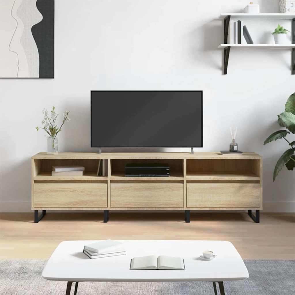 TV Cabinet 150x30x44,5 cm Engineered Wood Sonoma oak