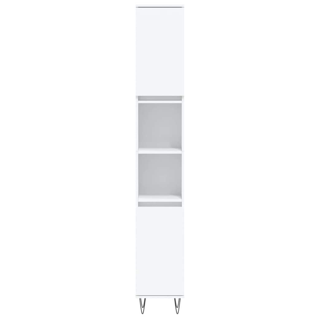 Bathroom Cabinet 30x30x190 cm Engineered Wood White