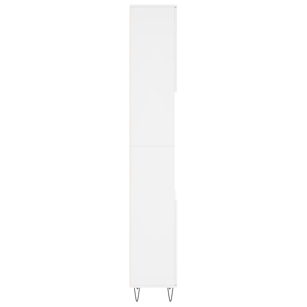 Bathroom Cabinet 30x30x190 cm Engineered Wood White