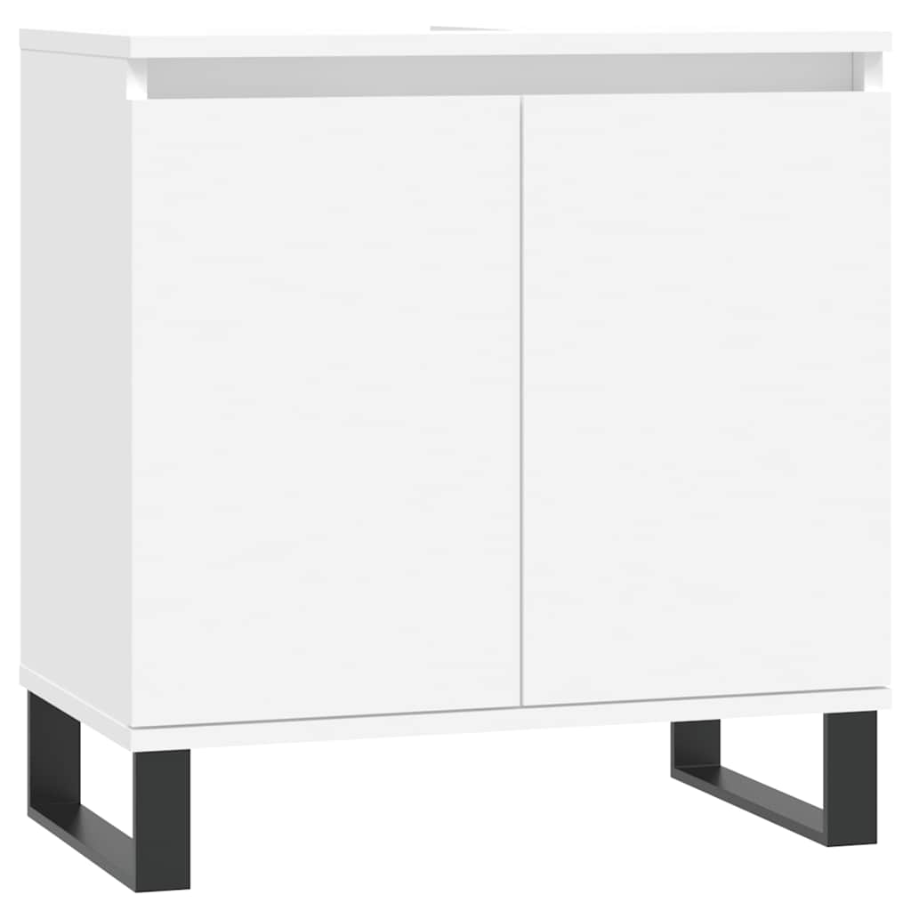 Bathroom Cabinet 58x33x60 cm Engineered Wood White