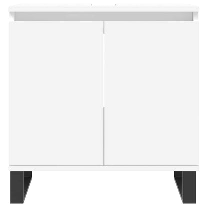 Bathroom Cabinet 58x33x60 cm Engineered Wood White