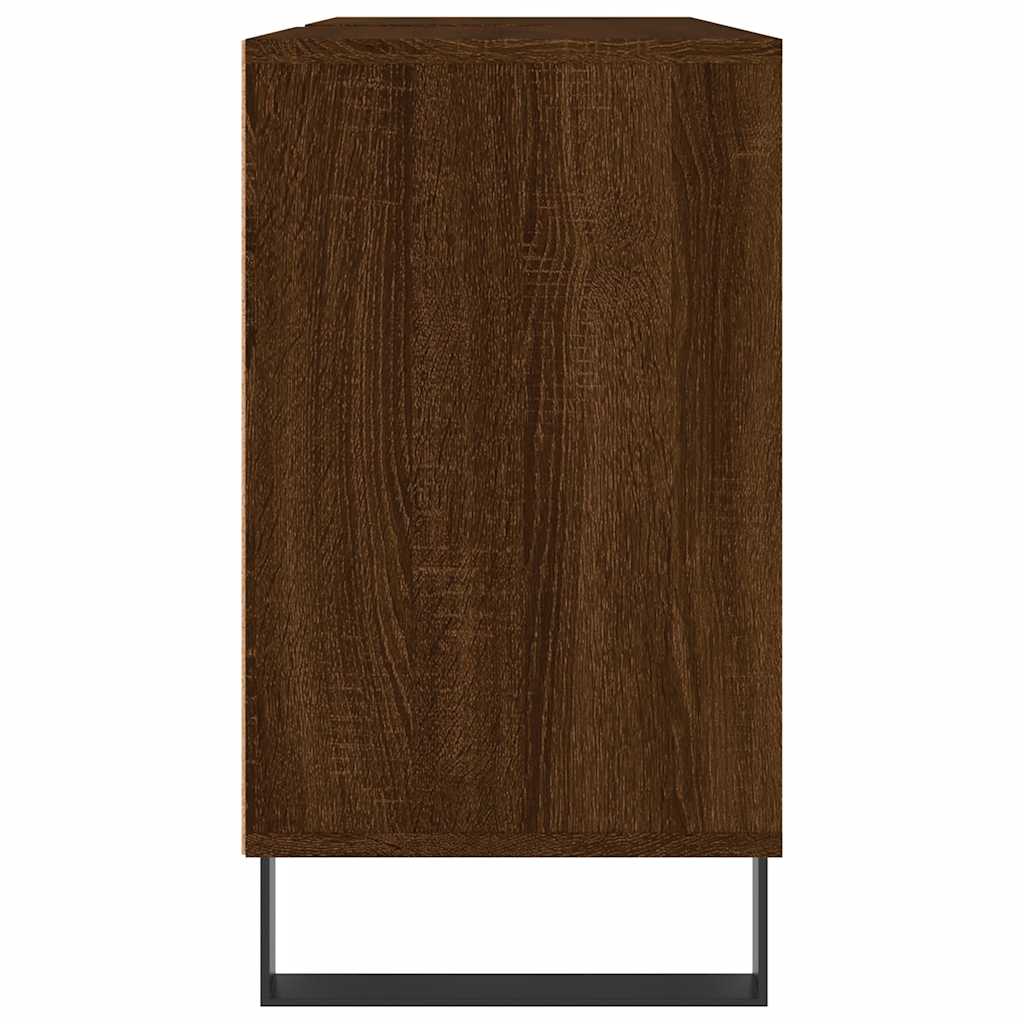 Bathroom Cabinet 80x33x60 cm Engineered Wood Brown oak
