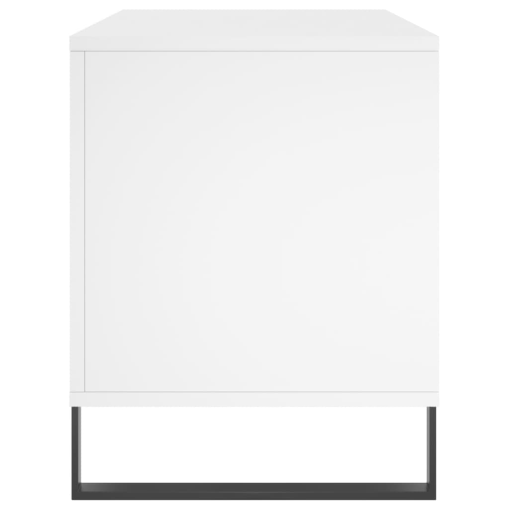 Record Cabinet 100x38x48 cm Engineered Wood White