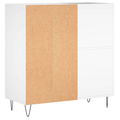 Record Cabinet 84,5x38x89 cm Engineered Wood White