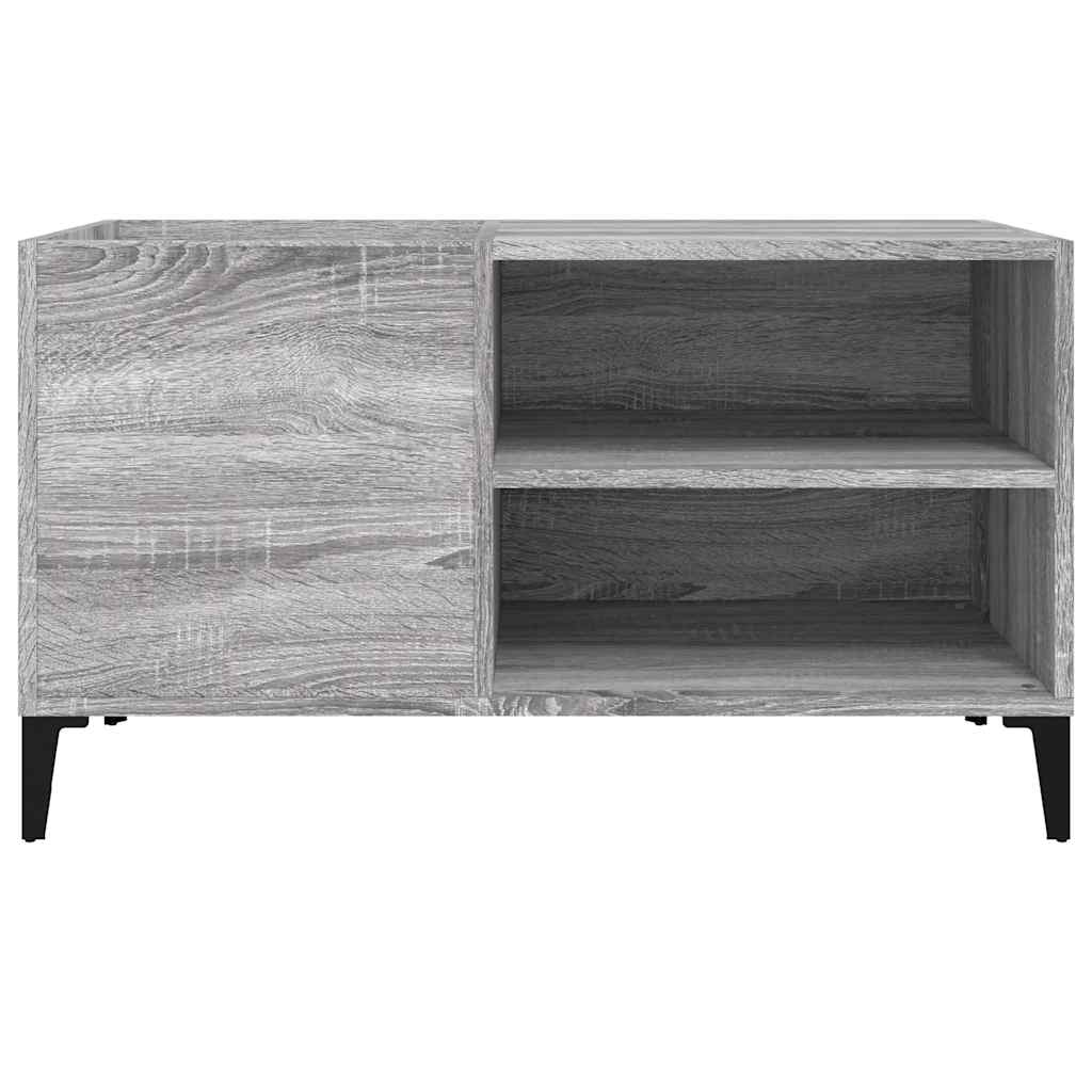Record Cabinet 84,5x38x48 cm Engineered Wood Grey sonoma