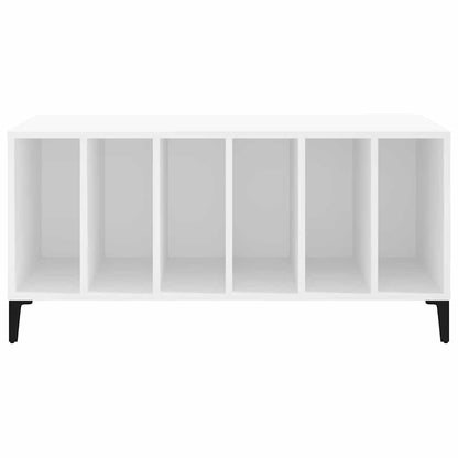 Record Cabinet 100x38x48 cm Engineered Wood White