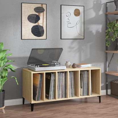 Record Cabinet 100x38x48 cm Engineered Wood Sonoma oak