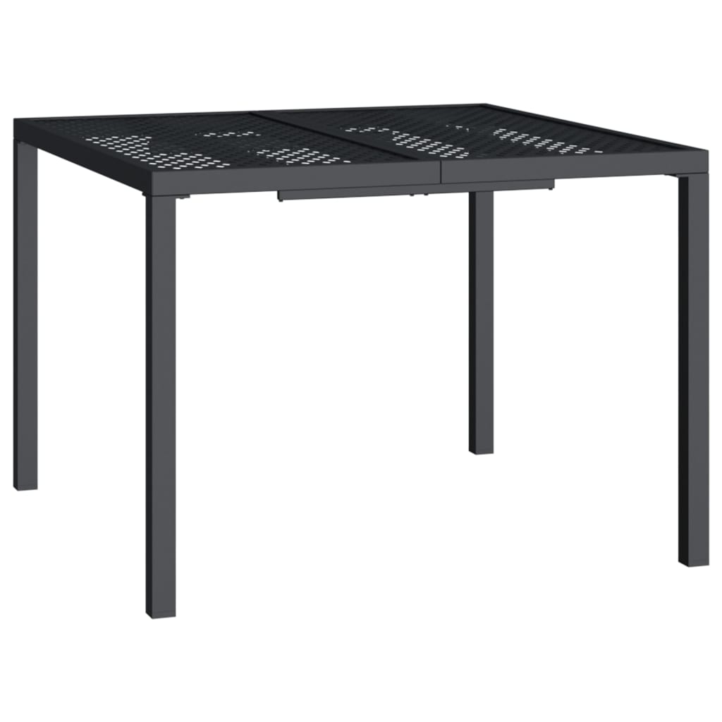 5 Piece Garden Dining Set Anthracite Steel 100 cm table length