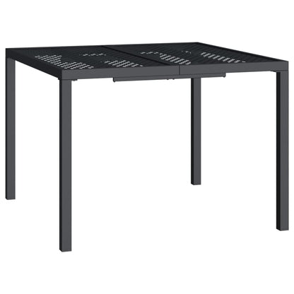5 Piece Garden Dining Set Anthracite Steel 100 cm table length