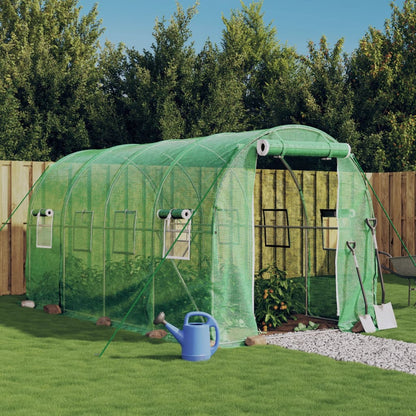 vidaXL Greenhouse with Steel Frame 8 m² Green