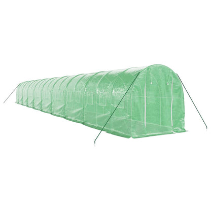 vidaXL Greenhouse with Steel Frame Green 36 m² 18x2x2 m 3