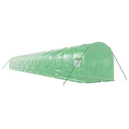 vidaXL Greenhouse with Steel Frame Green 40 m² 20x2x2 m 6