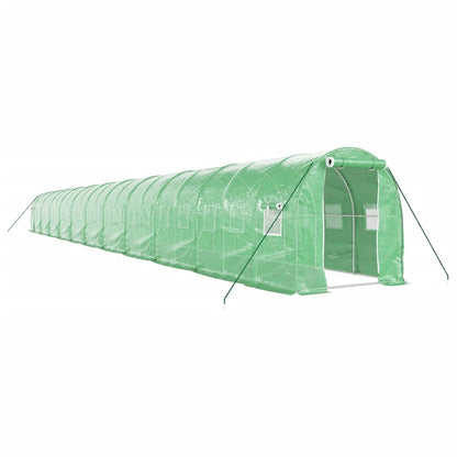 vidaXL Greenhouse with Steel Frame Green 44 m² 22x2x2 m 2