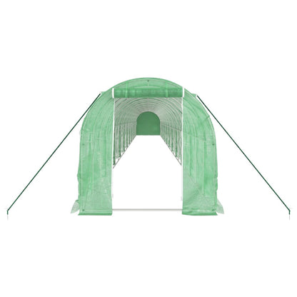 vidaXL Greenhouse with Steel Frame Green 44 m² 22x2x2 m 4