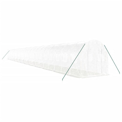 vidaXL Greenhouse with Steel Frame White 48m² 24x2x2 m 3