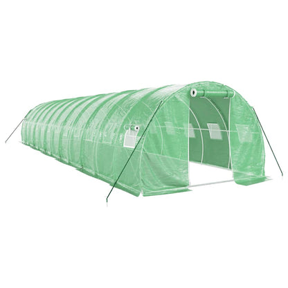 vidaXL Greenhouse with Steel Frame Green 36 m² 12x3x2 m 2