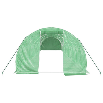 vidaXL Greenhouse with Steel Frame Green 36 m² 12x3x2 m 4