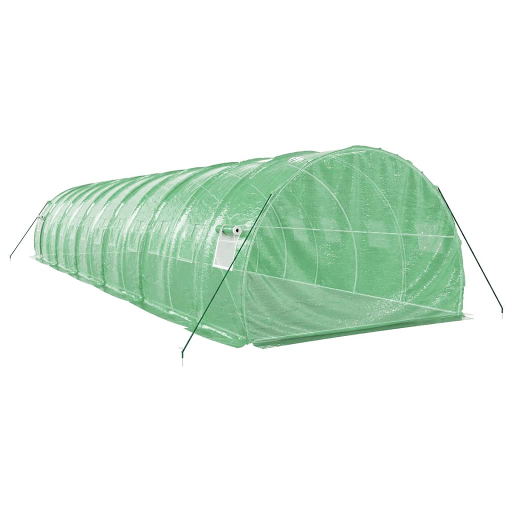 vidaXL Greenhouse with Steel Frame Green 36 m² 12x3x2 m 6