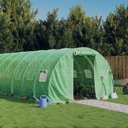 vidaXL Greenhouse with Steel Frame Green 36 m² 12x3x2 m 1