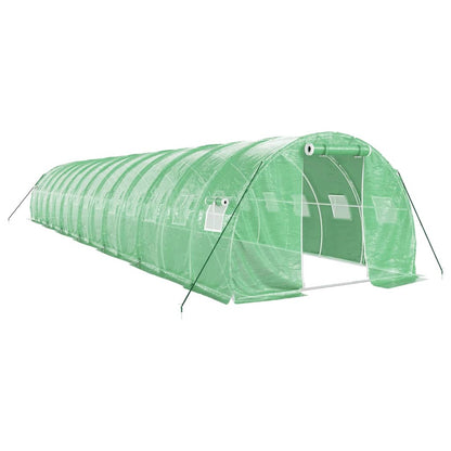 vidaXL Greenhouse with Steel Frame Green 42 m² 14x3x2 m 2