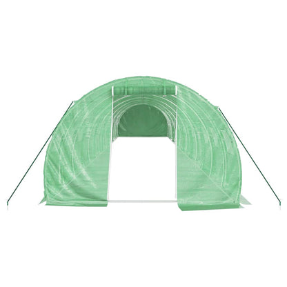 vidaXL Greenhouse with Steel Frame Green 42 m² 14x3x2 m 4