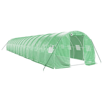 vidaXL Greenhouse with Steel Frame Green 48 m² 16x3x2 m 2